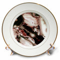 3dRose Uta Naumann Faux Glitter Pattern - Image of Trendy Luxury Dark Quartz Malachite Gemstone Agate Geode - Plates (cp_275128)