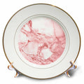 3dRose Uta Naumann Faux Glitter Pattern - Image of Chic Rose Gold Marble Agate Gemstone Rock Quartz - Plates