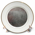 3dRose Uta Naumann Faux Glitter Pattern - Image of Elegant Trendy Rose Gold Veins on Gray Agate Gemstone Geode - Plates