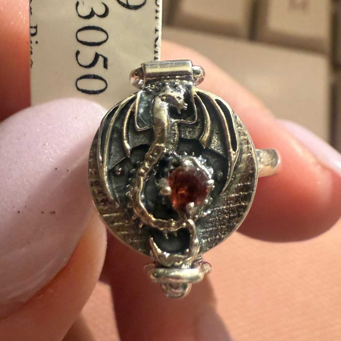 Poison Ring | Sterling Silver & Gold Vermeil Secret Locket Ring | Rings | Wiccan Center