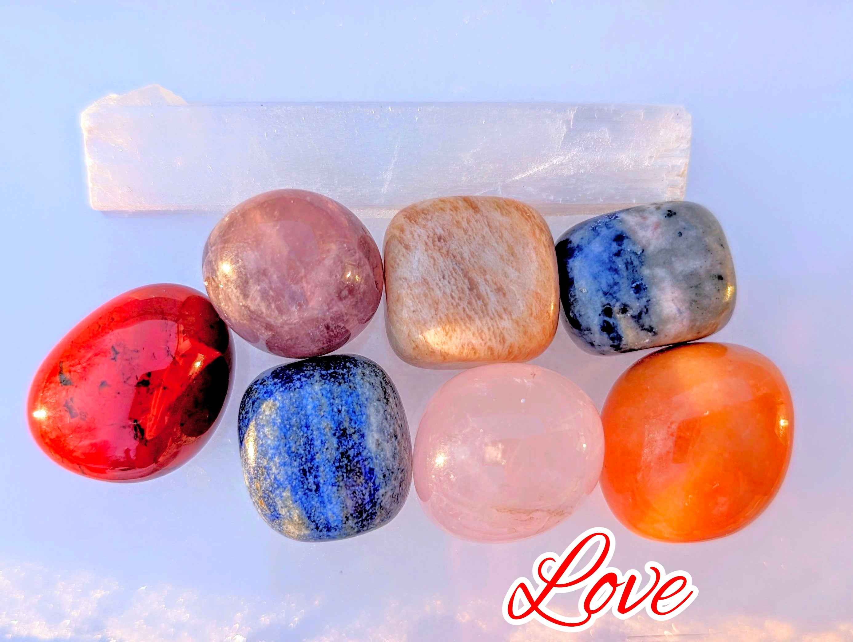 Love’s Light Purpose Pouch – Chakra Crystals for Love and Emotional Healing | | Wiccan Center