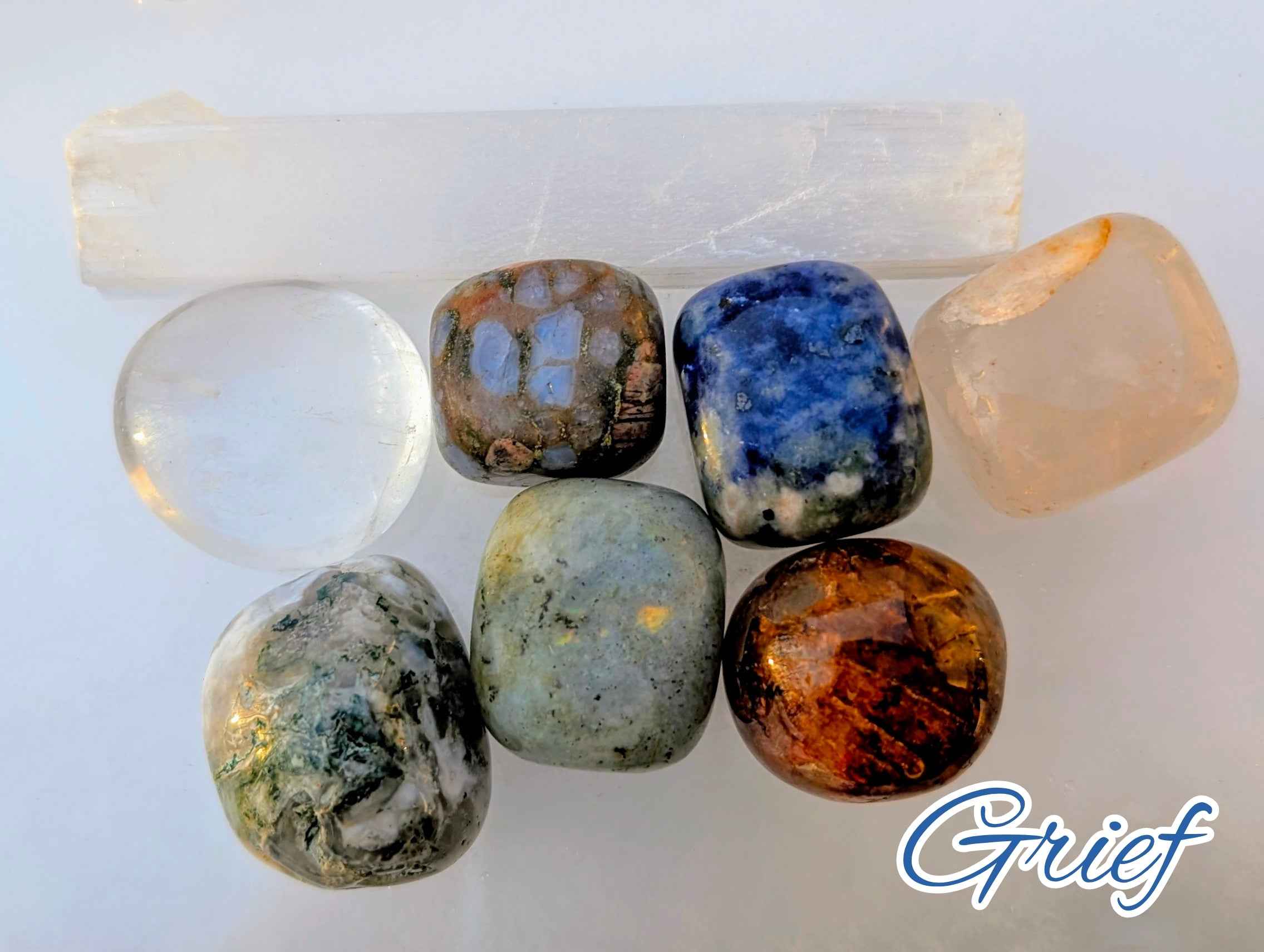 Grief Relief Purpose Pouch – Chakra Crystals for Comfort, Healing & Emotional Support | | Wiccan Center