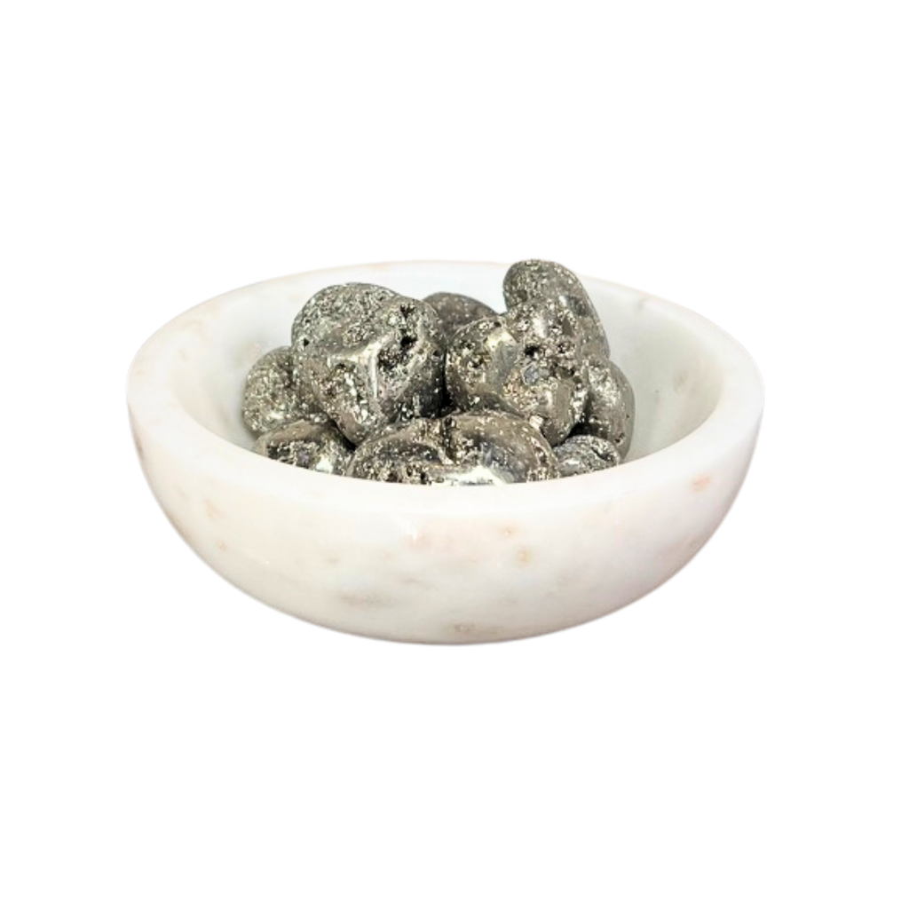 Polished Pyrite Pebbles | Object | Wiccan Center