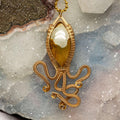 Polychrome Jasper Squid Wire Wrap Pendant