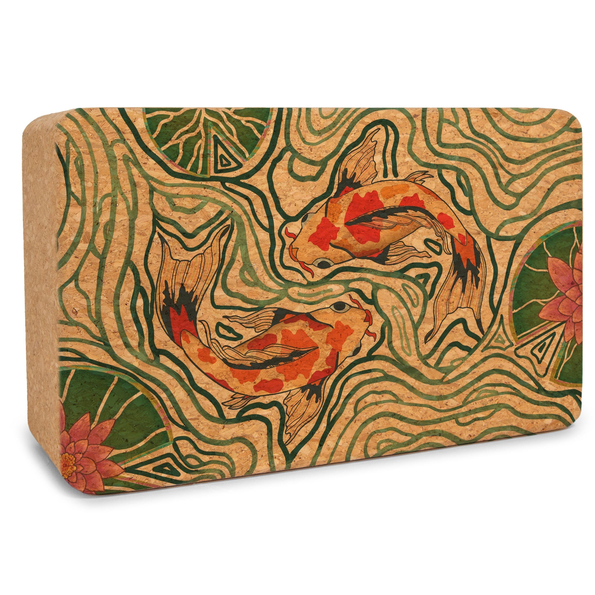 Pond of Harmony Cork Yoga Block | Yoga & Pilates Blocks | Wiccan Center