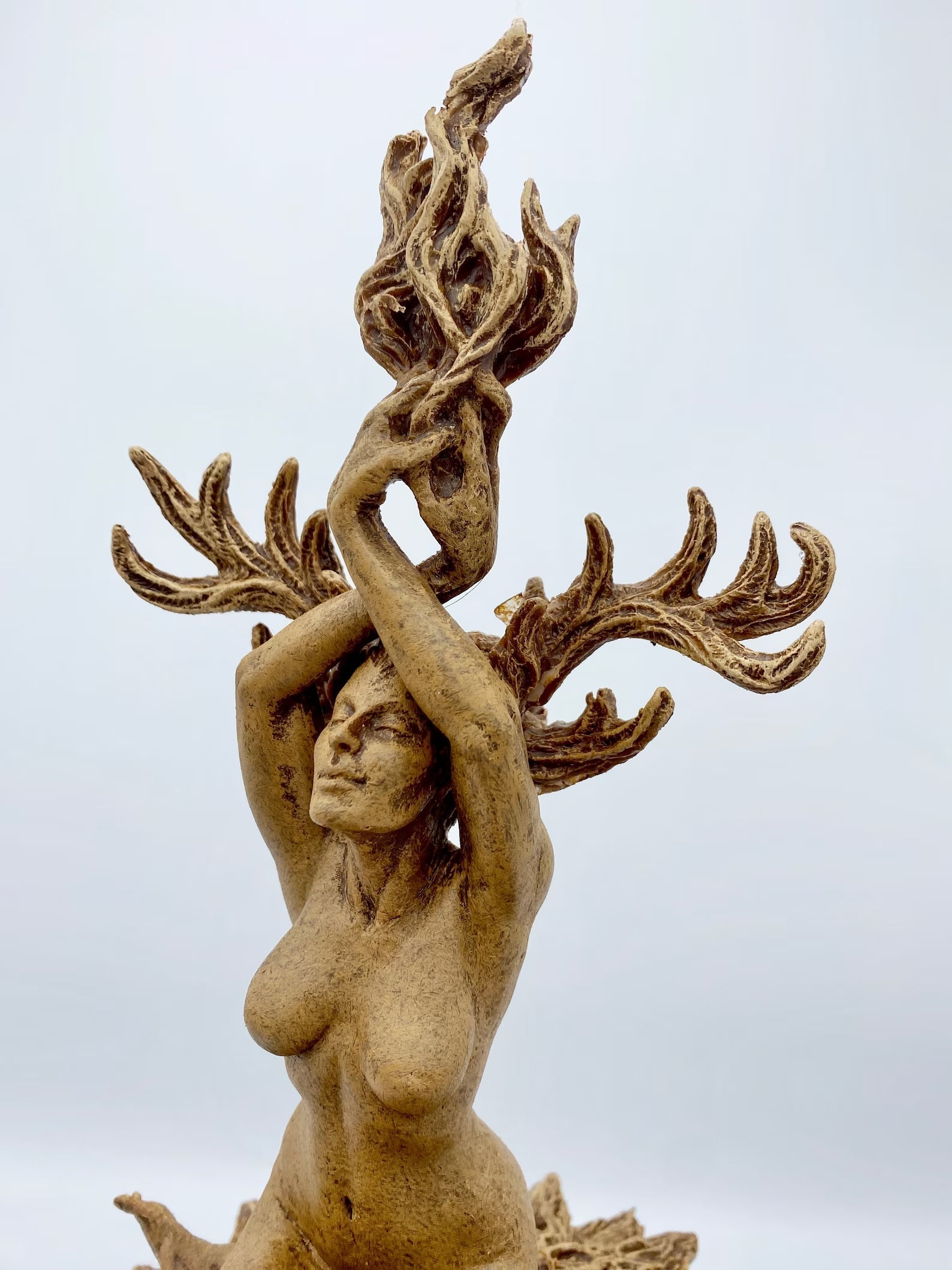 Prakrit Shakti: The Awakening Spirit Statue, Wood Finish