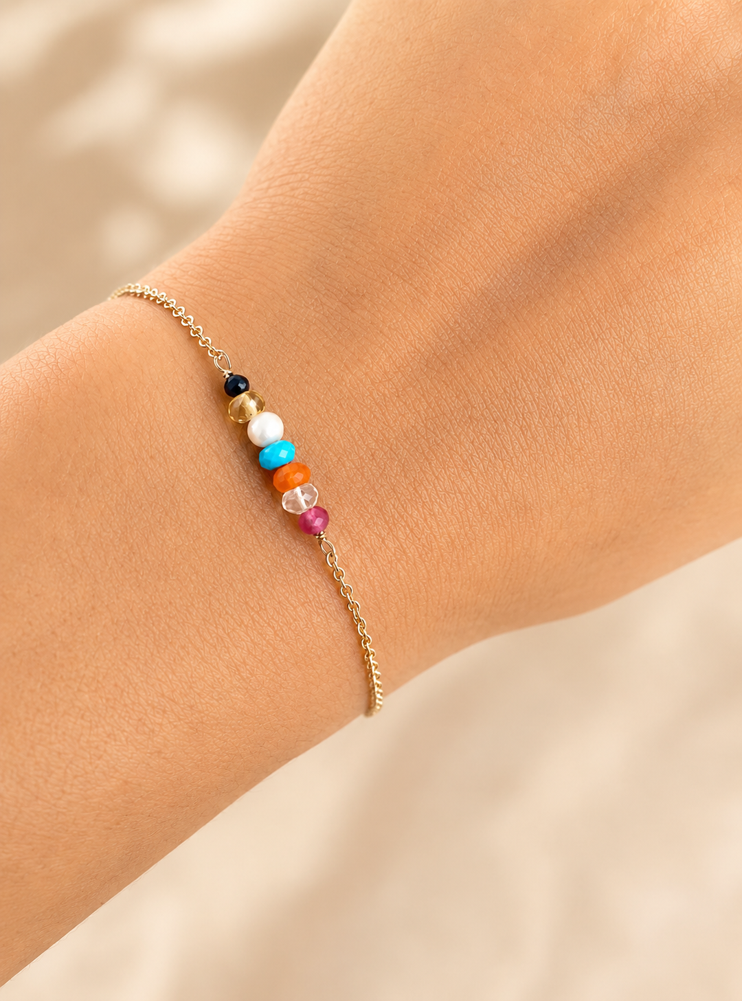 Pregnancy Stones bracelet with Swarovski Clasp
