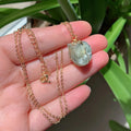 Raw Crystal Wire Wrap Gold Necklaces | necklace | Wiccan Center