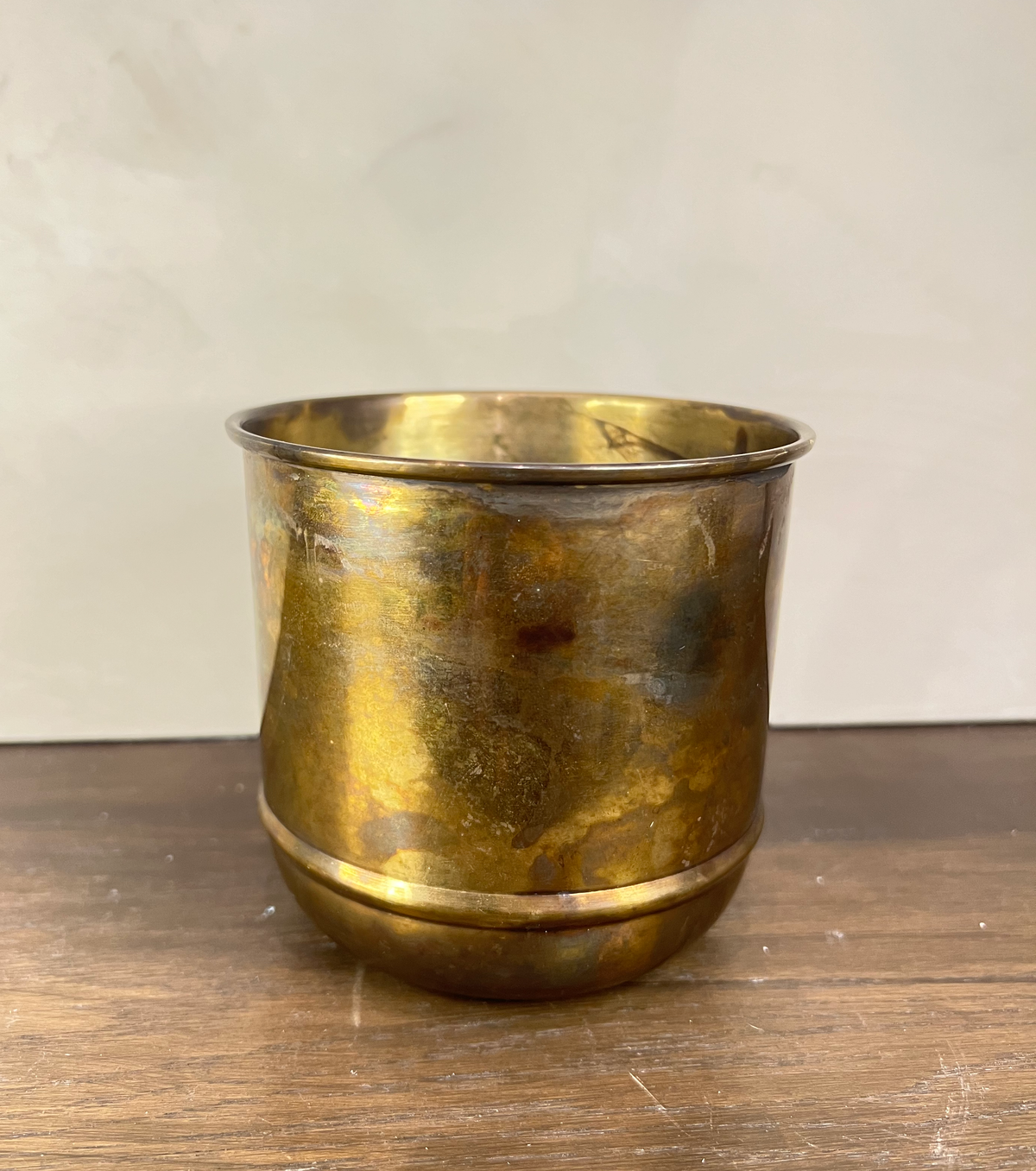 Aged Brass Primrose Pot | Planter | Wiccan Center