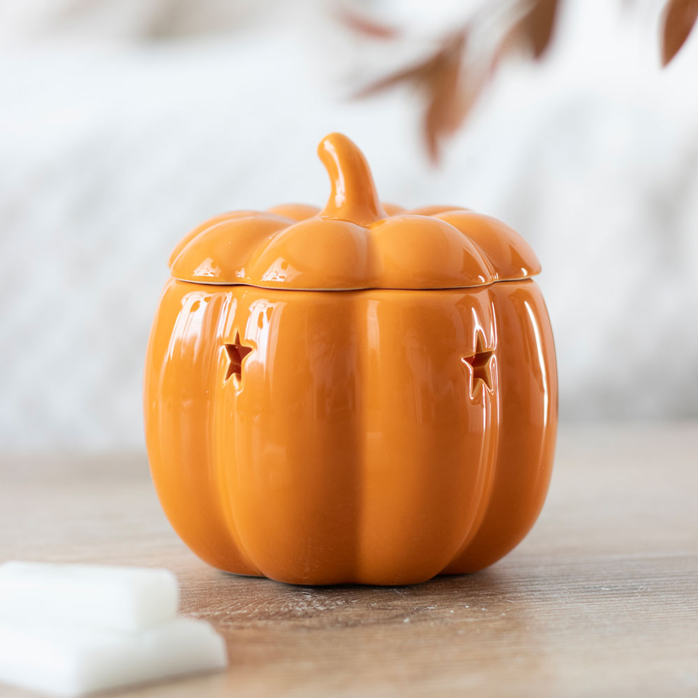 Autumn and Fall Pumpkin Wax Melt Burner | Wax Melt Warmer | Wiccan Center