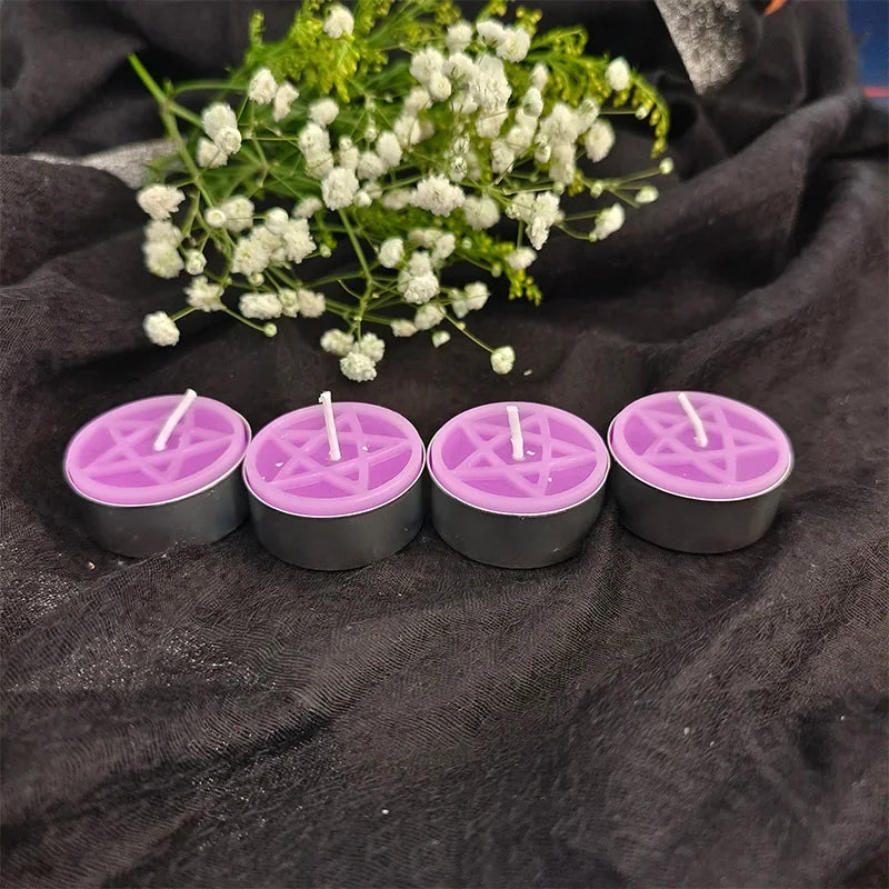 Pentacle Beeswax Tea Light Candles | candles | Wiccan Center