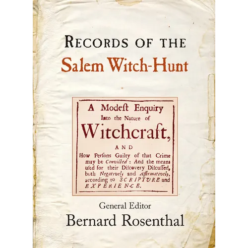 Records of the Salem Witch-Hunt - Paperback | Books | Wiccan Center