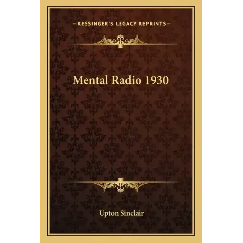 Mental Radio 1930 - Paperback | Books | Wiccan Center