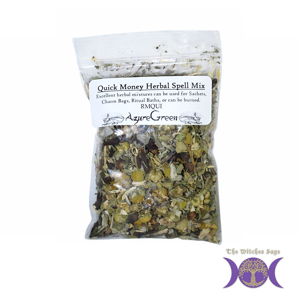 Quick Money Herbal Spell Mix | Specialty Blended Herbs | Wiccan Center