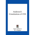 Anderson's Constitutions of 1738 - Paperback | Books | Wiccan Center
