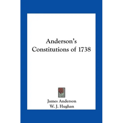 Anderson's Constitutions of 1738 - Paperback | Books | Wiccan Center