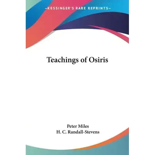 Teachings of Osiris - Paperback