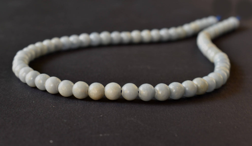 Angelite Beads, Natural Crystal Round Beads 4mm to 12mm | | Wiccan Center