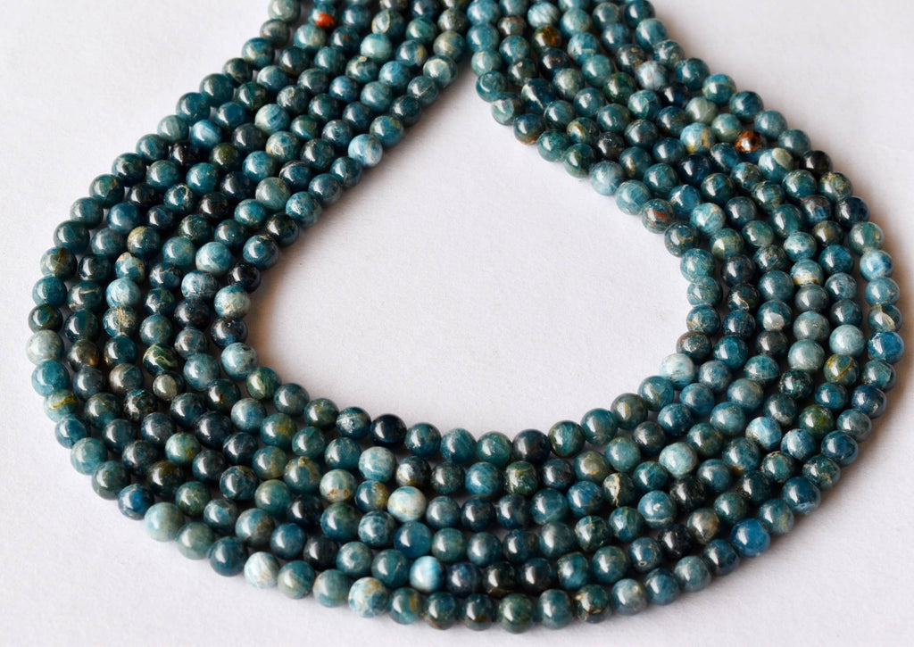 Apatite Beads, Natural Crystal Round Beads 4mm to 10mm. | Beads | Wiccan Center