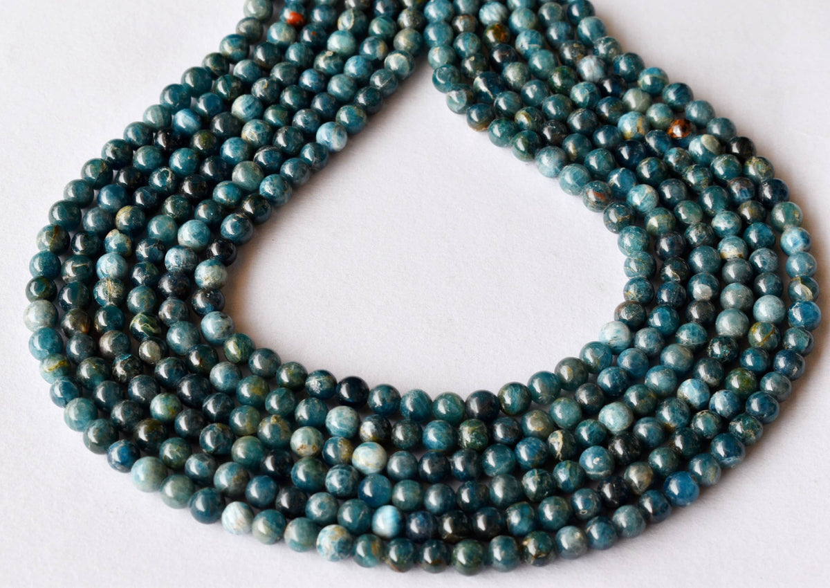 Apatite Beads, Natural Crystal Round Beads 4mm to 10mm. | Beads | Wiccan Center