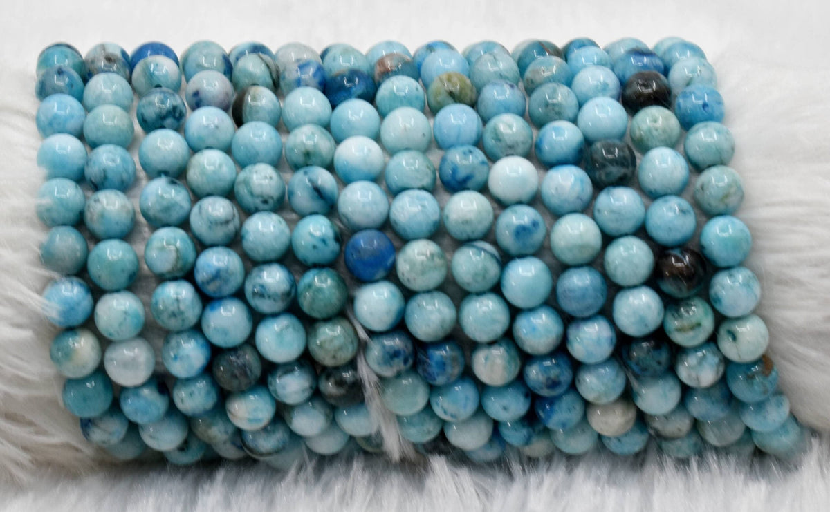 Aragonite Beads, Natural Crystal Round Beads 8mm
