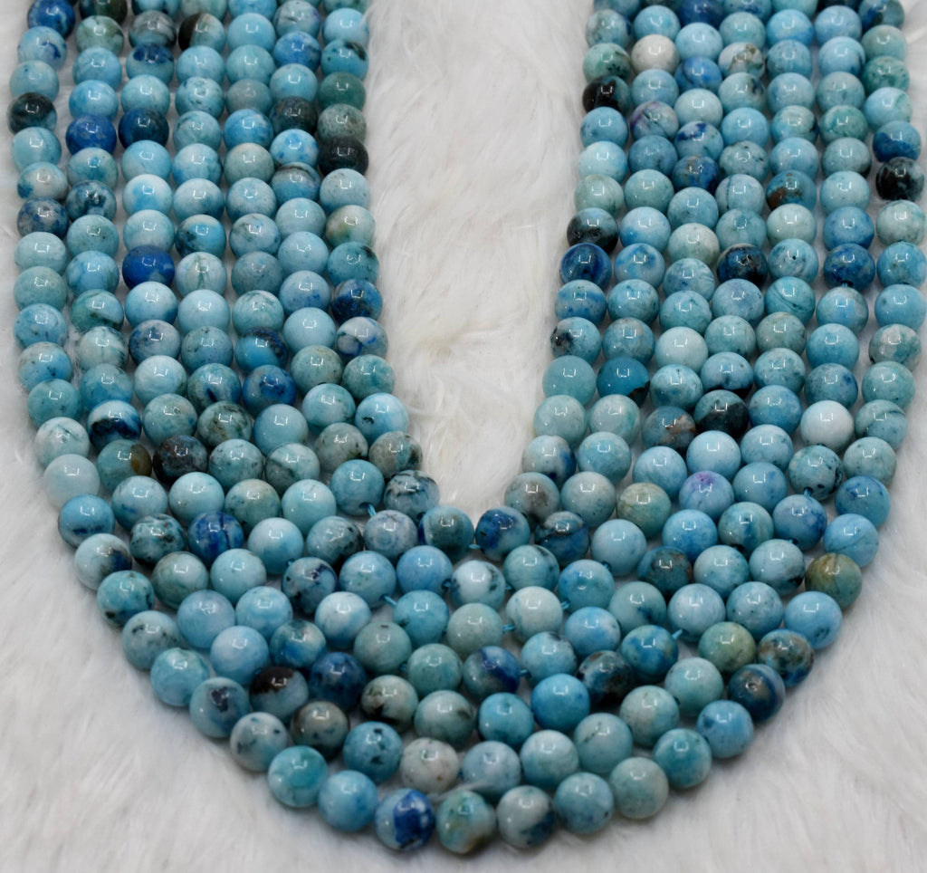 Aragonite Beads, Natural Crystal Round Beads 8mm