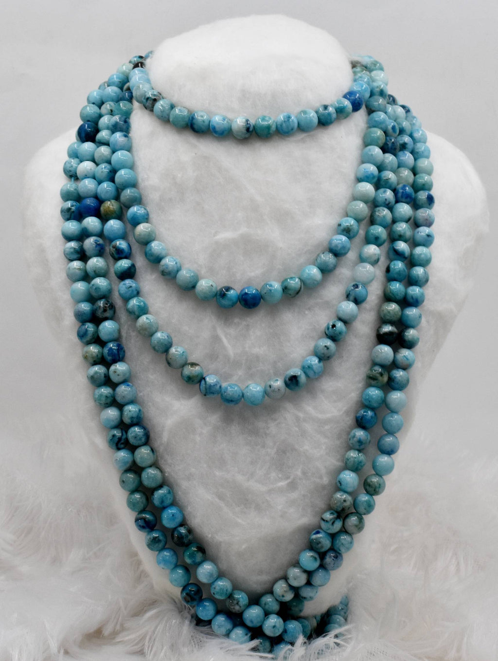 Aragonite Beads, Natural Crystal Round Beads 8mm