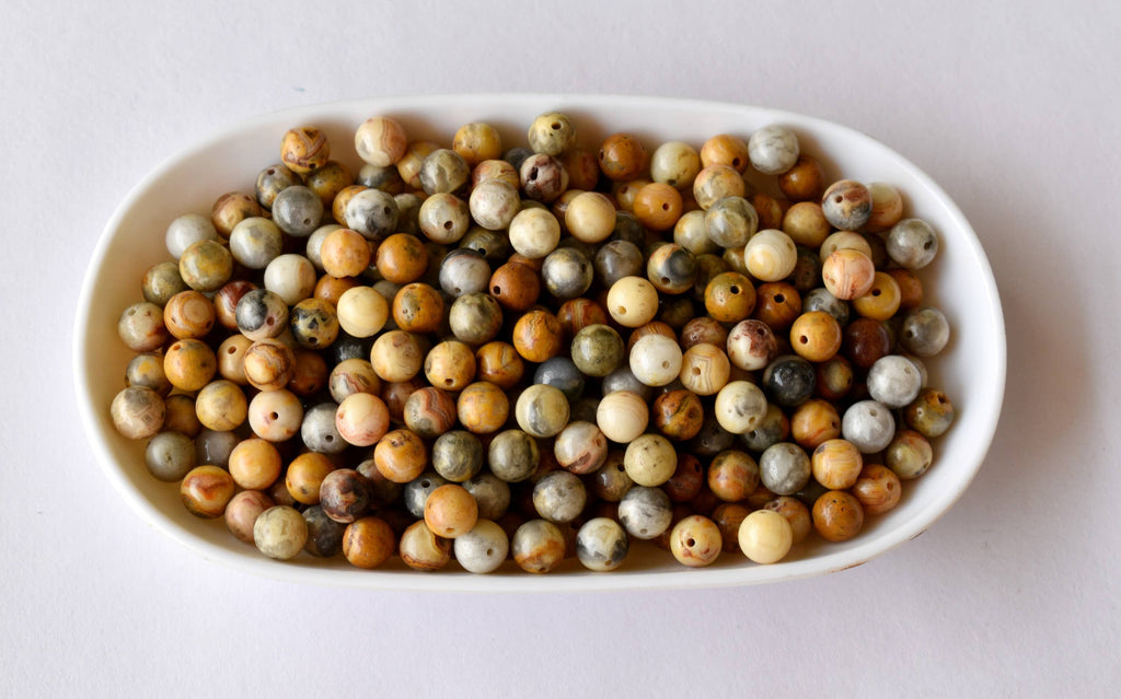 Crazy Lace Agate Beads, Natural Round Crystal Beads 4mm to 12mm | | Wiccan Center