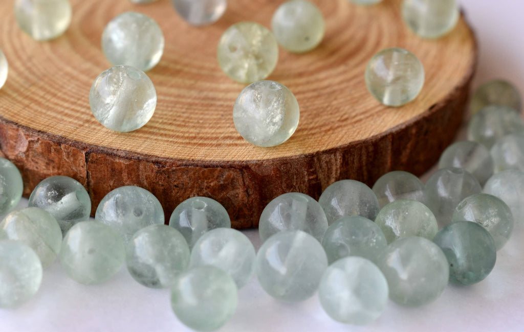 Green Fluorite Beads, Natural Round Crystal Beads 4mm to 10mm | | Wiccan Center