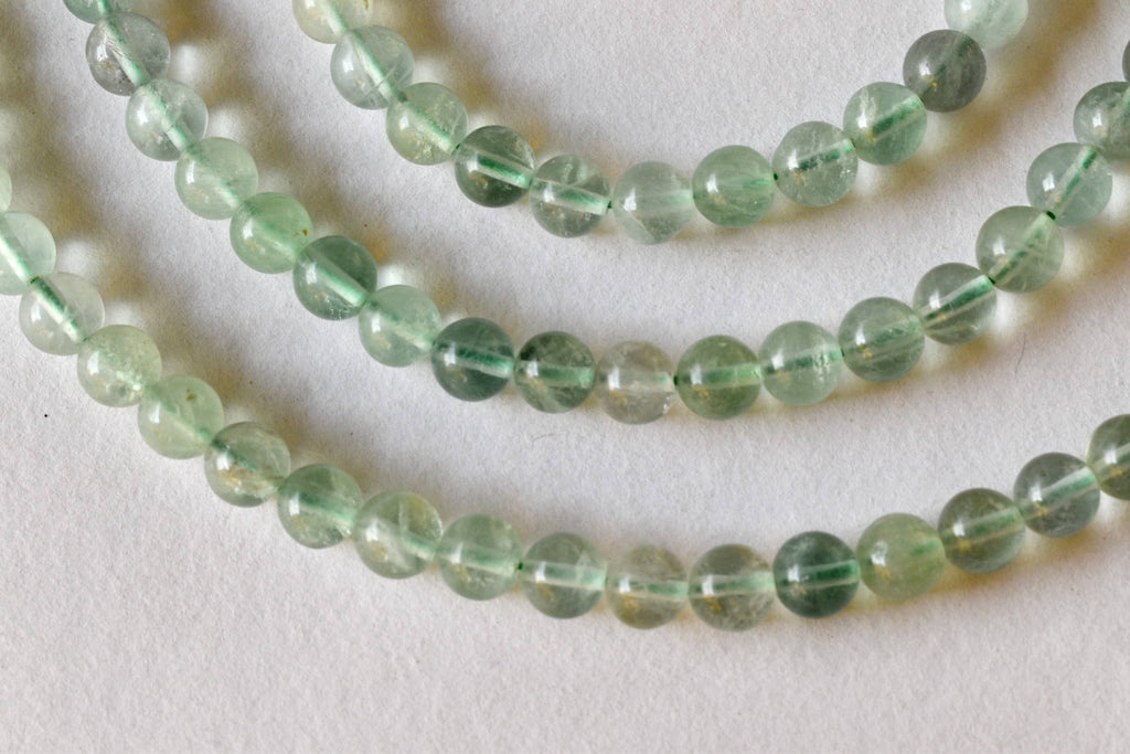 Green Fluorite Beads, Natural Round Crystal Beads 4mm to 10mm | | Wiccan Center