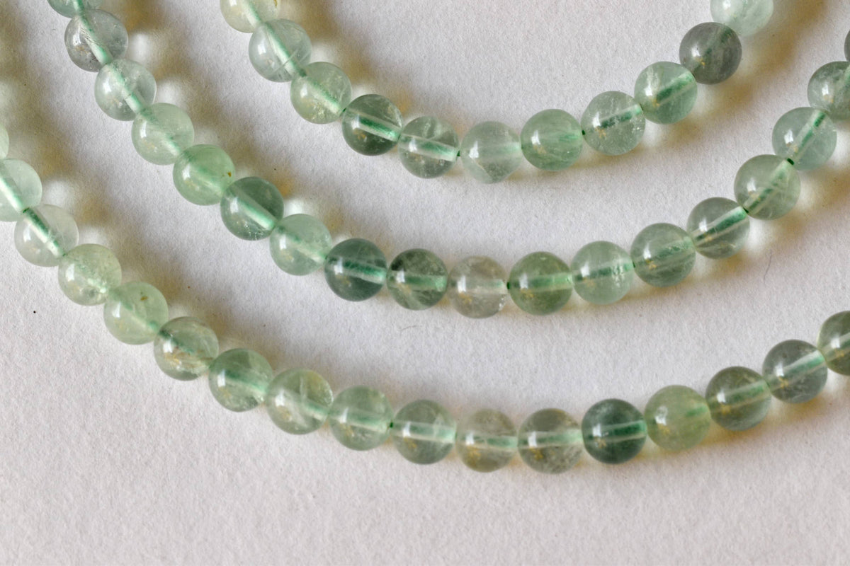 Green Fluorite Beads, Natural Round Crystal Beads 4mm to 10mm | | Wiccan Center