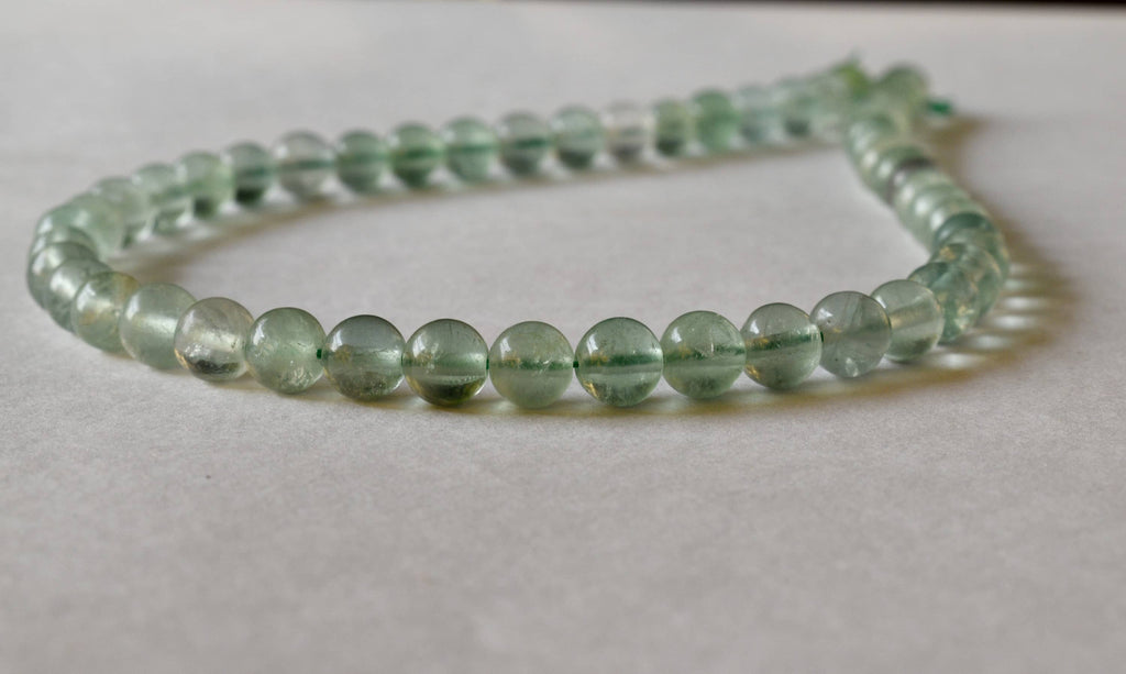 Green Fluorite Beads, Natural Round Crystal Beads 4mm to 10mm | | Wiccan Center