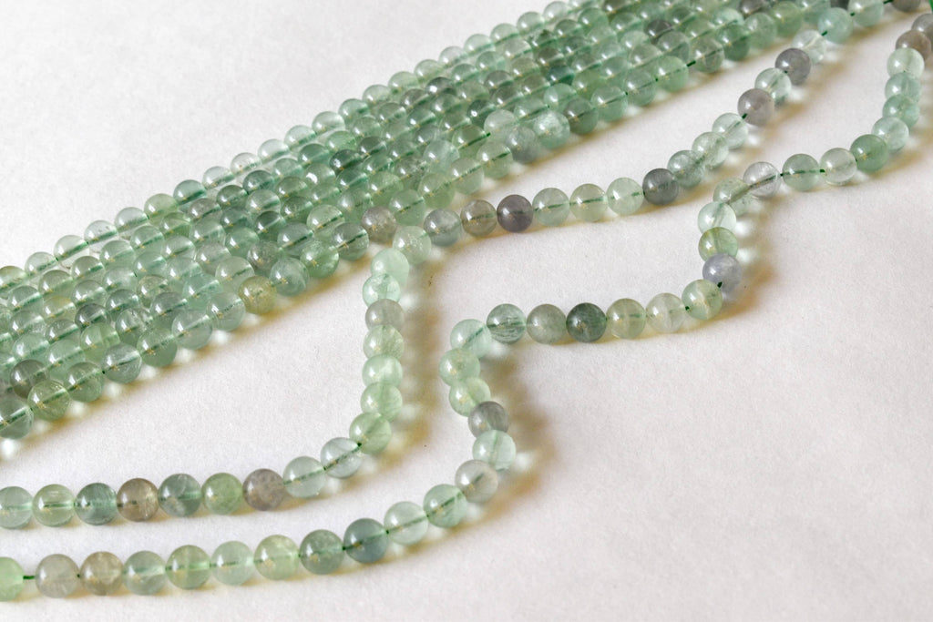 Green Fluorite Beads, Natural Round Crystal Beads 4mm to 10mm | | Wiccan Center