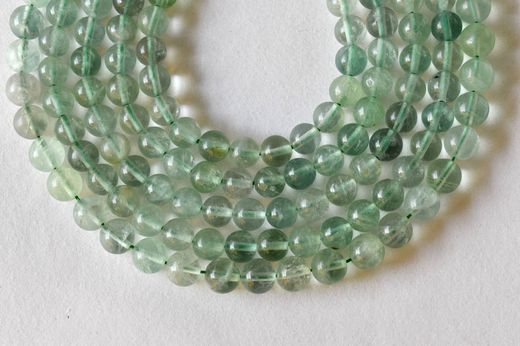 Green Fluorite Beads, Natural Round Crystal Beads 4mm to 10mm | | Wiccan Center