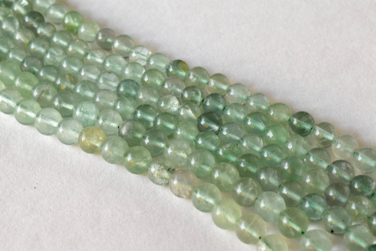 Green Fluorite Beads, Natural Round Crystal Beads 4mm to 10mm | | Wiccan Center