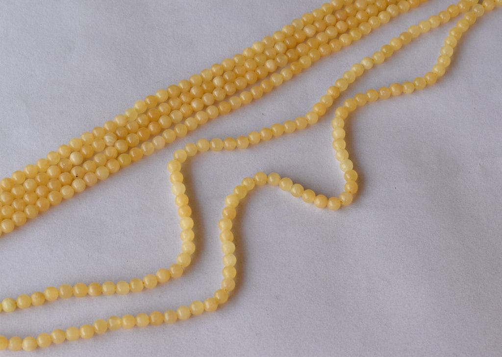 Honey Calcite Beads, Natural Round Crystal Beads 4mm to 12mm | | Wiccan Center
