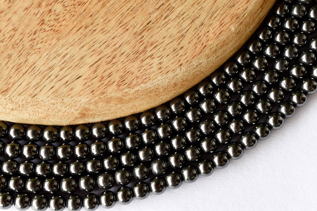 Hematite Beads, Natural Round Crystal Beads. | Beads | Wiccan Center