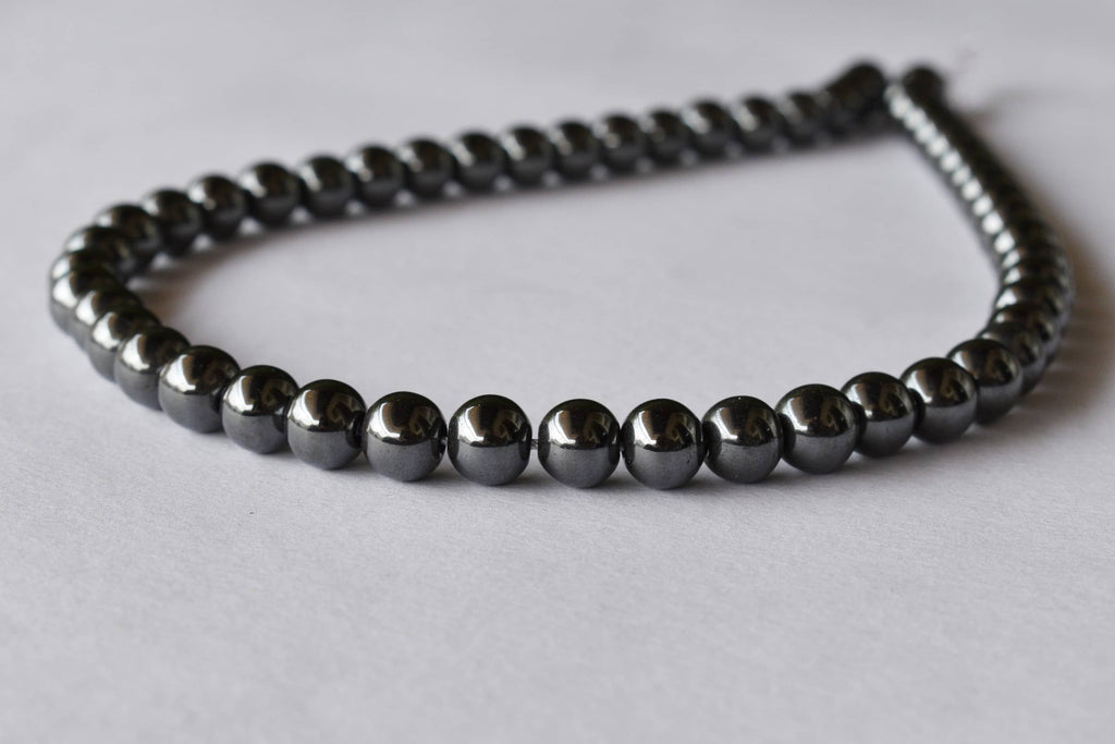 Hematite Beads, Natural Round Crystal Beads. | Beads | Wiccan Center