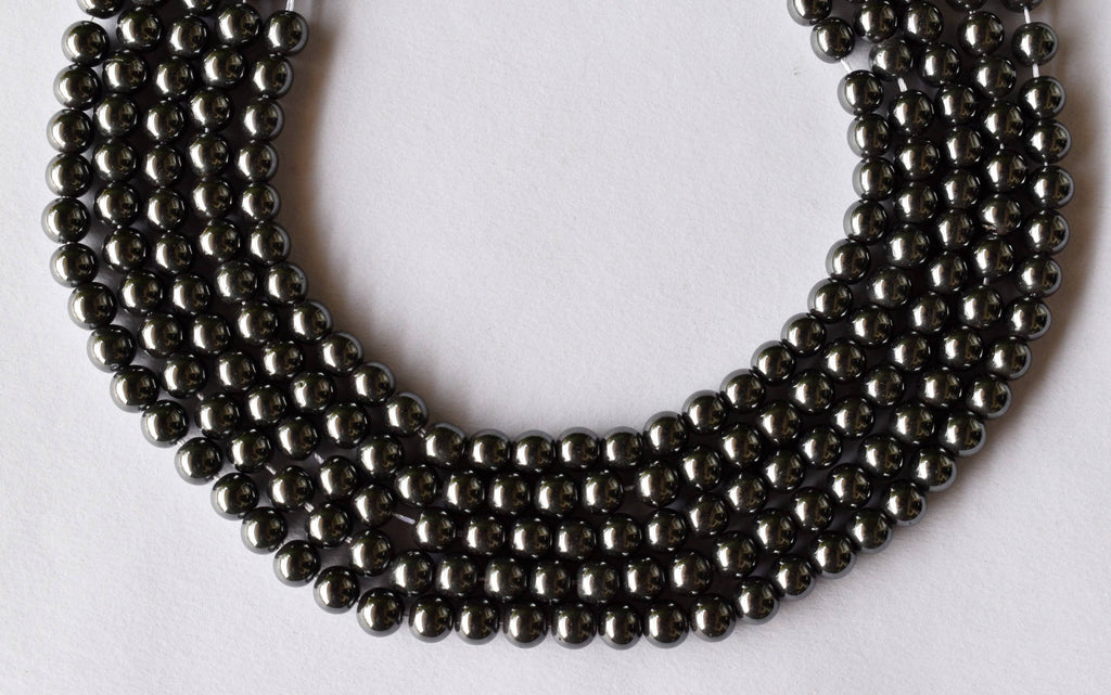 Hematite Beads, Natural Round Crystal Beads. | Beads | Wiccan Center