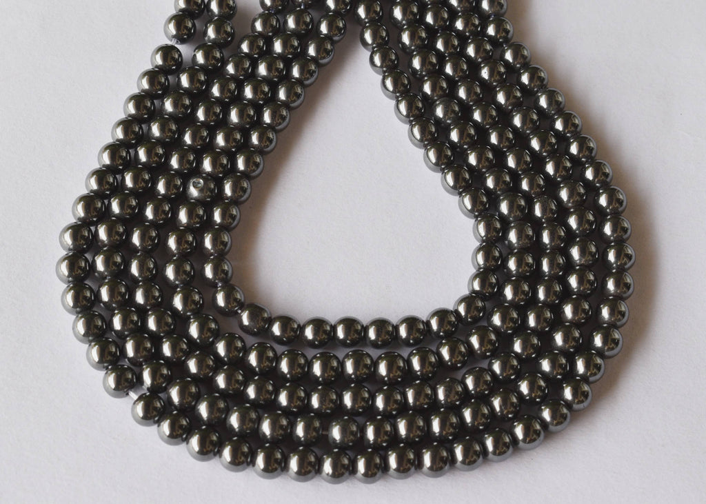 Hematite Beads, Natural Round Crystal Beads. | Beads | Wiccan Center