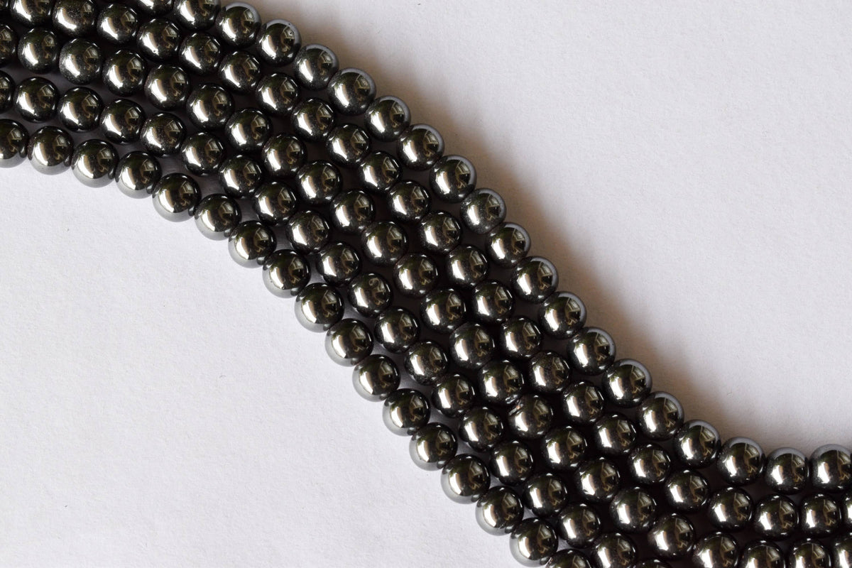 Hematite Beads, Natural Round Crystal Beads. | Beads | Wiccan Center