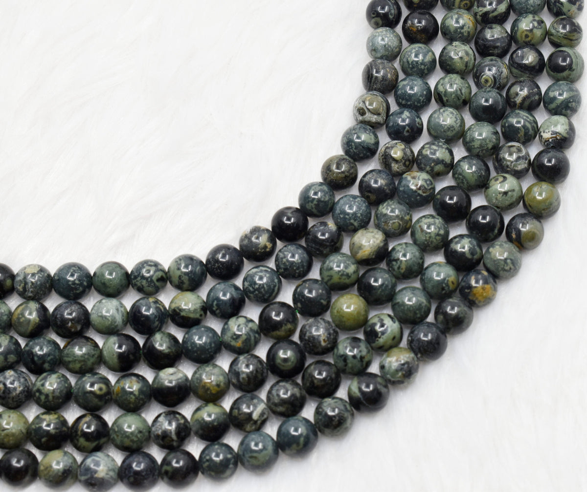 Kambaba Jasper Beads, Natural Round Crystal Beads 4mm to 10mm. | | Wiccan Center