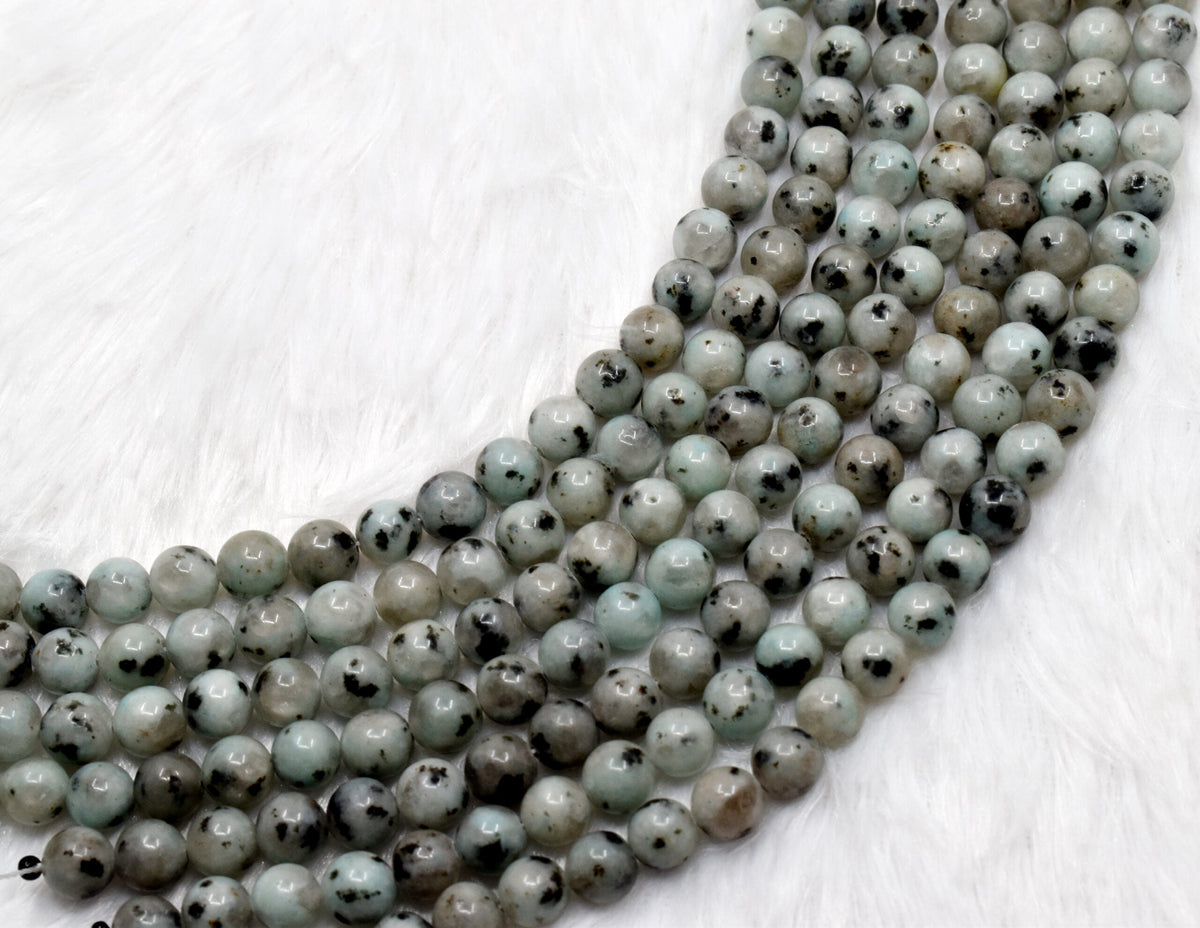 Kiwi Jasper Beads, Natural Round Crystal Beads 4mm to 12mm | | Wiccan Center
