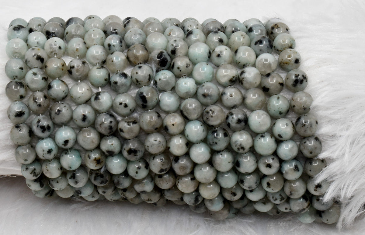 Kiwi Jasper Beads, Natural Round Crystal Beads 4mm to 12mm | | Wiccan Center