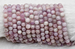 Kunzite Beads, Natural Round Crystal Beads 6mm to 10mm | | Wiccan Center