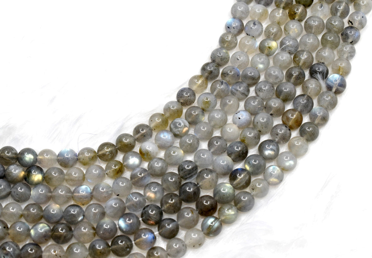 Labradorite Beads, Natural Round Crystal Beads 4mm to 12mm | | Wiccan Center
