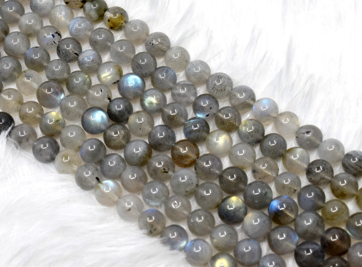 Labradorite Beads, Natural Round Crystal Beads 4mm to 12mm | | Wiccan Center