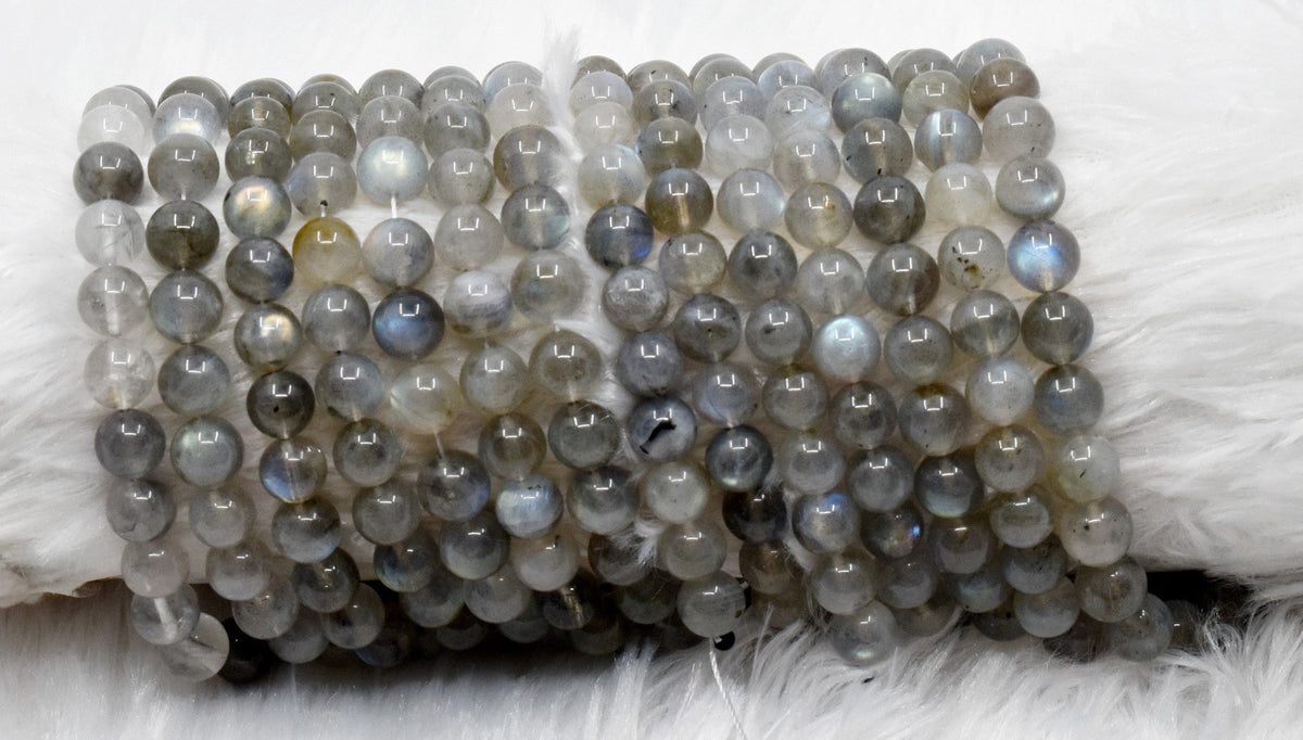 Labradorite Beads, Natural Round Crystal Beads 4mm to 12mm | | Wiccan Center