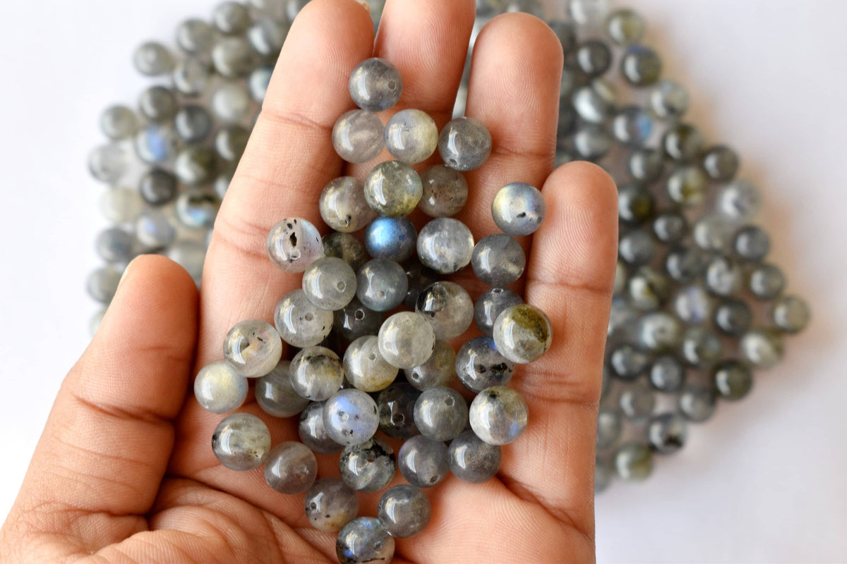 Labradorite Beads, Natural Round Crystal Beads 4mm to 12mm | | Wiccan Center