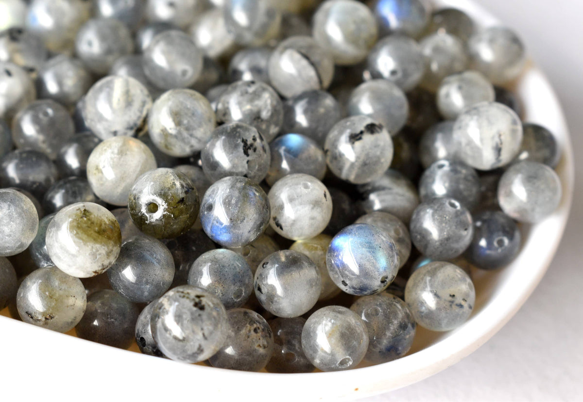 Labradorite Beads, Natural Round Crystal Beads 4mm to 12mm | | Wiccan Center